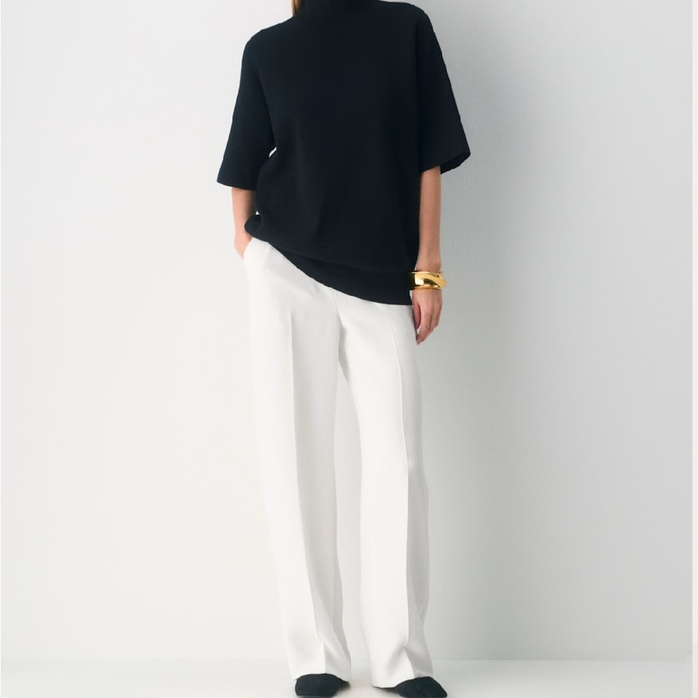 Aritzia Effortless Wilfred Pant in Birch (Crepette)